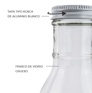 Set envase para líquidos de 375ml (4pzas)